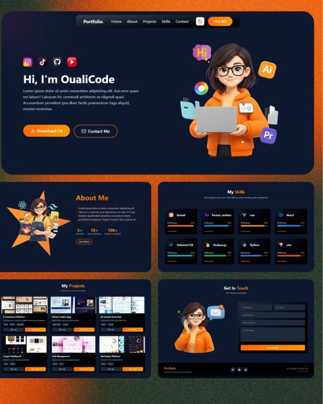 photo red modern daily quote motivational instagram post (4)